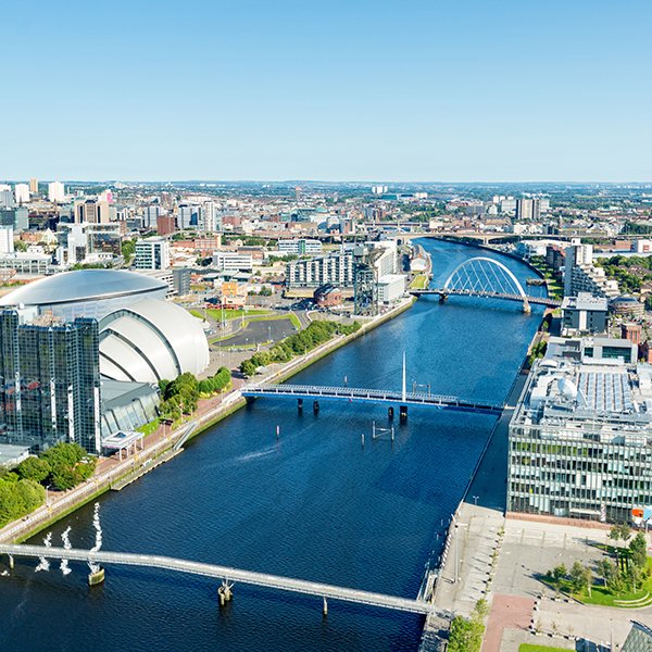 View down the River Clyde