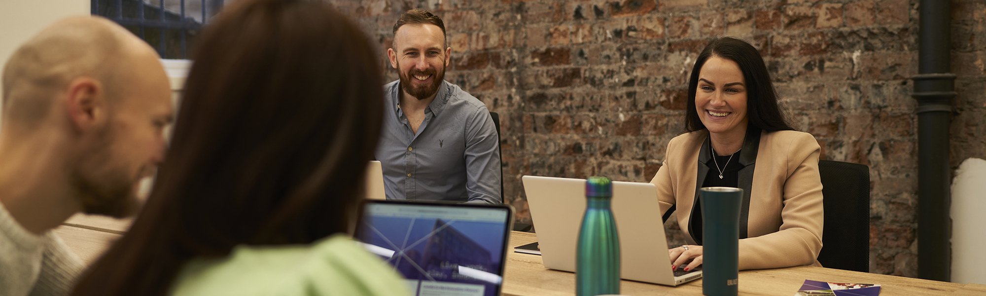 Group of colleagues having a meeting