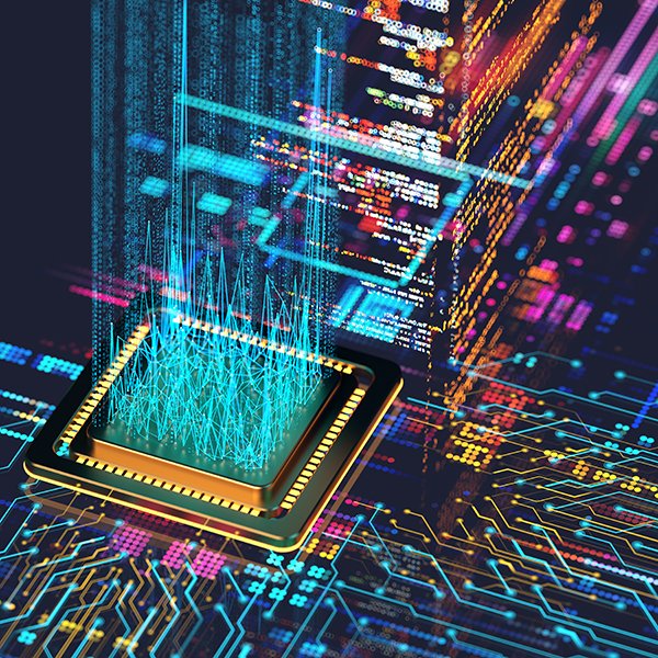 Artificial Intelligence, concept CPU 