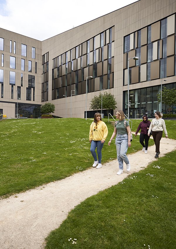 Group of colleagues out on a walk