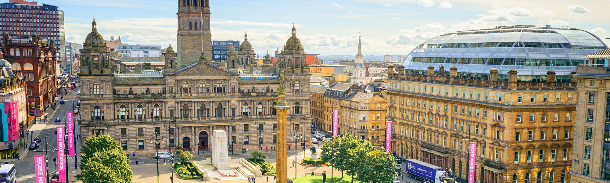 Glasgow City Chambers and George Square 