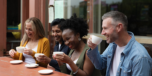 People having coffee People having coffee